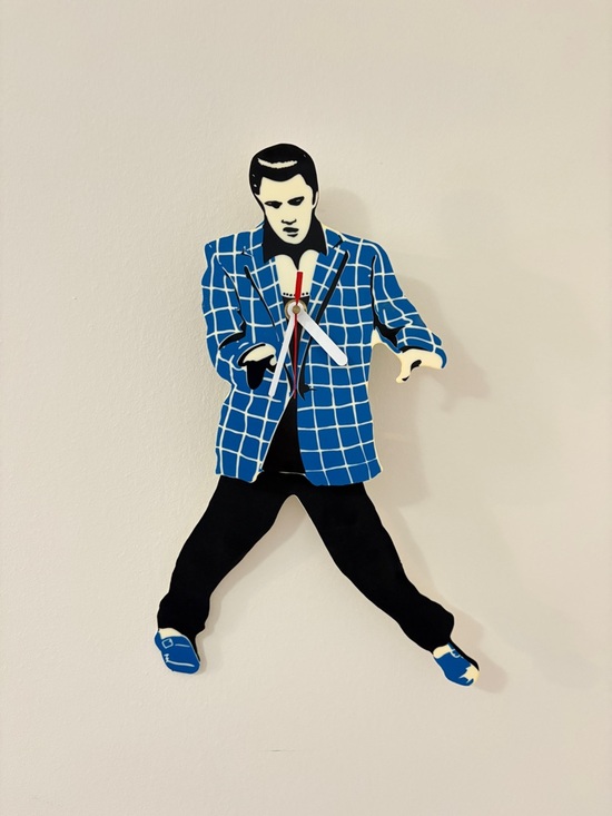 Elvis Presley Other - Elvis Presley Blue Suede Shoes Pendulum Clock